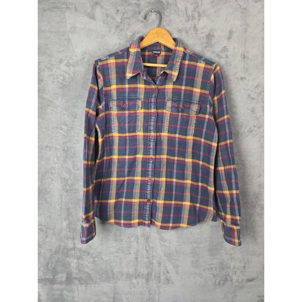 Patagonia Womens Fjord Flannel Long Sleeve‎ Cotton Shirt Size Medium Multicolor